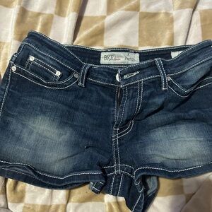 BKE Dark Blue Denim Shorts